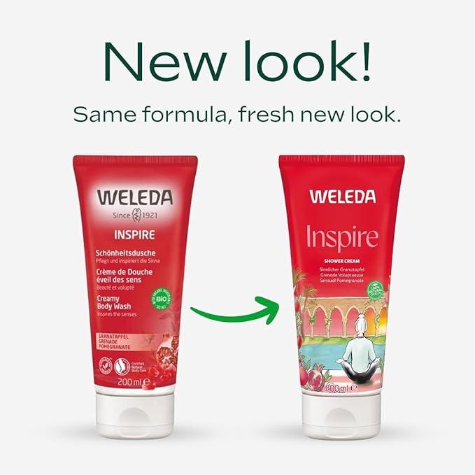 Weleda Replenishing Pomegranate Body Wash 6.8 Fluid Ounce Gentle Plant Rich Cleanser with Pomegranate Sesame Sunflower and Macadamia Oils