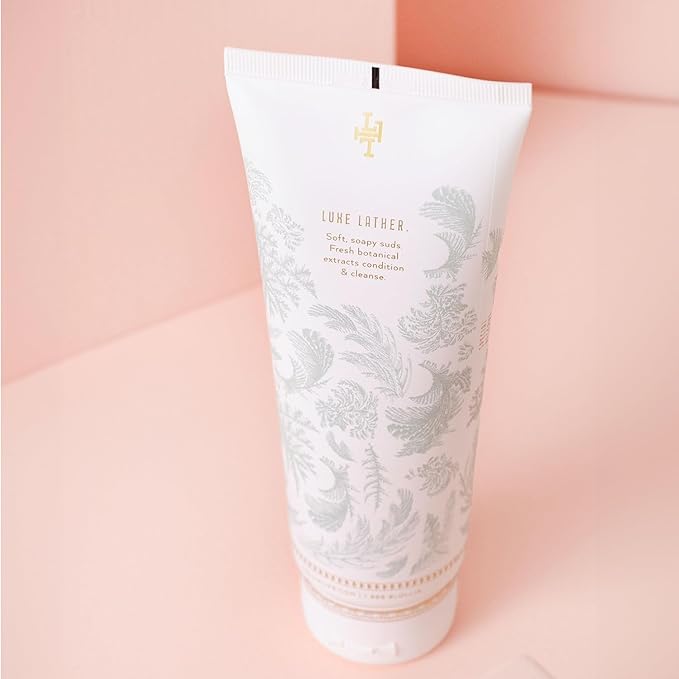 LOLLIA Snowdrop Shower Gel 8 fl oz 236 ml Winterberry &amp Cashmere Fragrance Luxury Shea Hydrating Women's Body Wash Delicate &amp Relaxing Scented Bath Soap