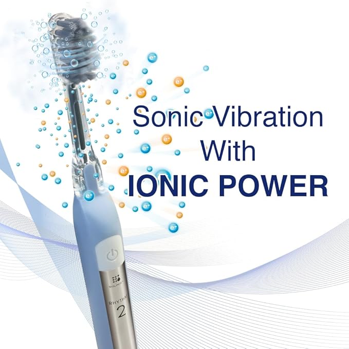 Soladey SoladeyRhythm2 Ionic Power Electric Toothbrush Solar Panels and TiO2 Semiconductor (Snow White) Ready to use Ionic Toothbrush