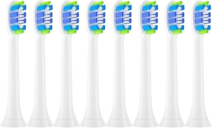 4/8pcs Replacement Toothbrush Heads Compatible with Soft Electric Brush Head(8PCS Blue)
