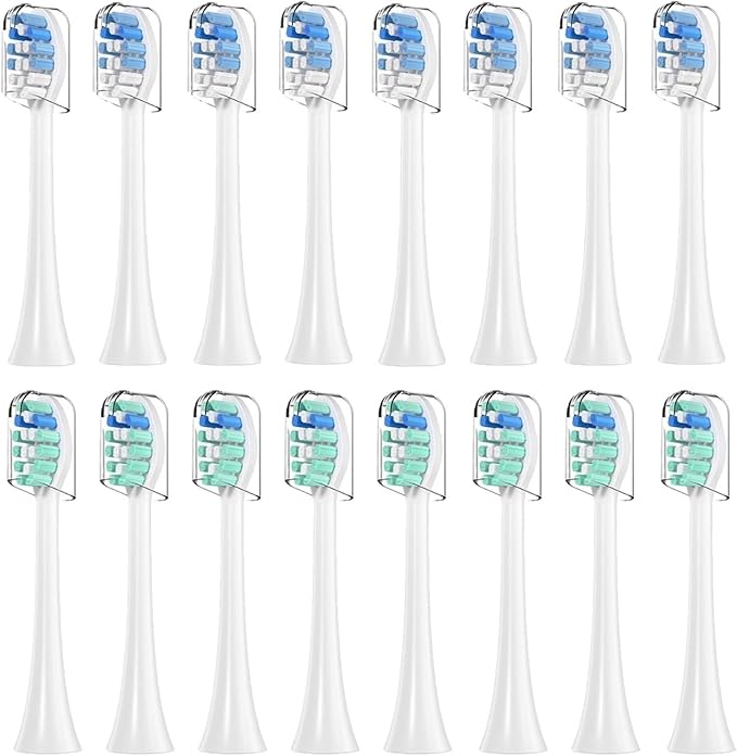 4-16pcs Toothbrush Replacement Heads Compatible with PH Replacement Heads Electric Brush Head for 4100 5100 6100 9023(8 Green 8 Blue)