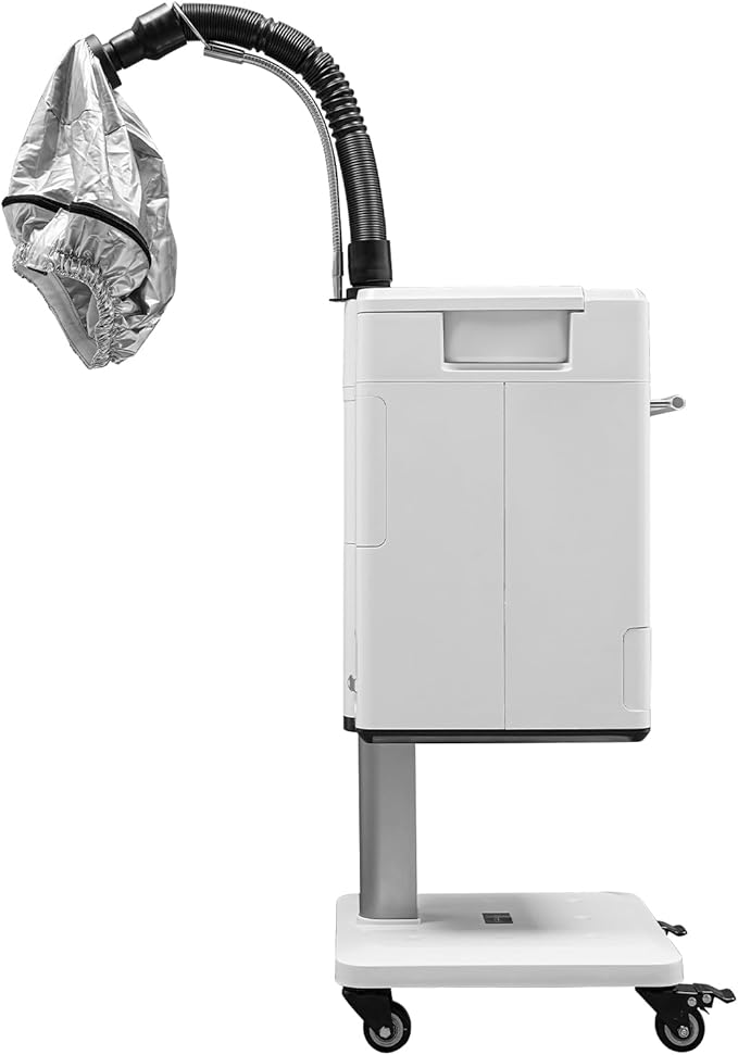 500W Professional Nano Hair Steamer Machine Anion Hair Color Processor Hair Care InstrumentBeauty Salon Vertical Nano Hair Steamer Machine w/Drawer &amp Wheels for Perm Hair Care Hair Repair