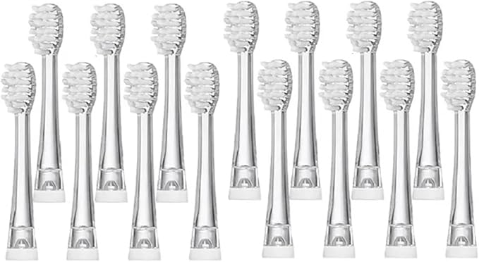10/15Pcs SG-831 Soft Bristle Replaceable Brush HeadsCompatible for SG977/EK6/EK7/SG513 Toothbrush Head(10 PCS)