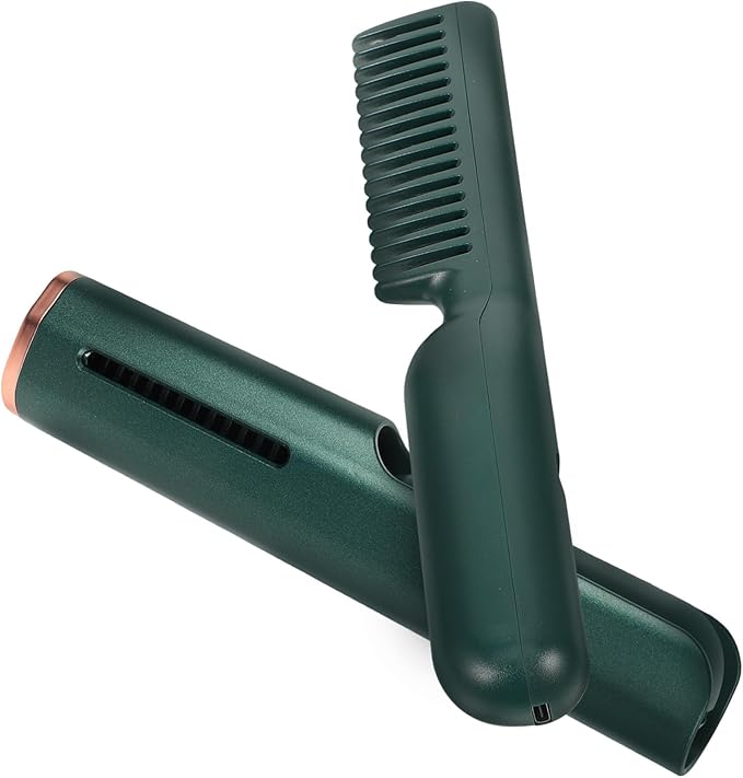 Vaguelly Electric Hot Comb Straightener Brush Brush USB Powered Hair Comb Hairstyling Tool