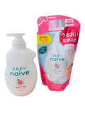 Naive Peach Body Wash Set (530ml + 360ml Refill) – Gentle Moisturizing Cleanser