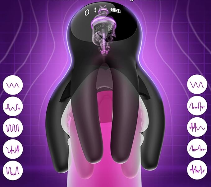 Ergonomic Deep Tissue Massage Tool for Home Use - Versatile Relaxation Device with Adjustable Pressure and Soothing Heat GG91354