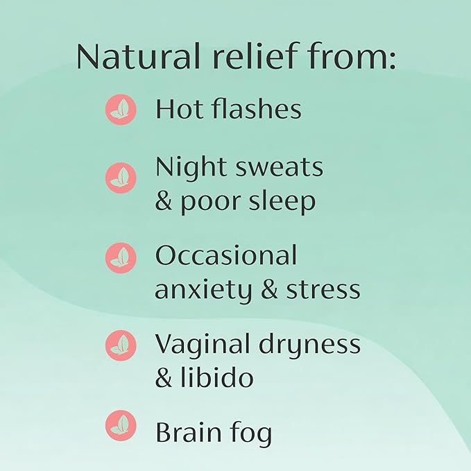Chaly Menopause Supplements for Women with Ashwagandha KSM 66 and Saffron | Hot Flash Bloating Libido Vaginal Dryness Stress and Mood Support Supplement | Menopause Relief Supplements | 60 Count