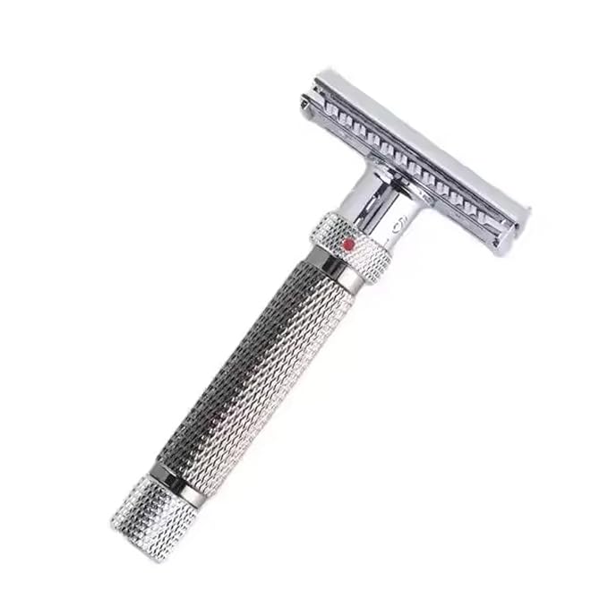 Yaqi Gunmetal &amp Chrome Adjustable Final Cut Safety Razor