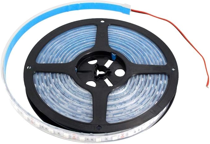 5M/16.4ft SMD5050 300LEDs Near Infrared 660nm NIR Single Chip DC12V 24W Flexible IR LED Strips Light IP65 Waterproof 8mm Wide 120LEDs/M 4.8W/M Light Strip