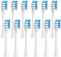 12PCS Replacement Brush HeadsCompatible for Oclean X PRO/ Z1/ F1/ One/Air 2 /SE(12pcs WhiteBlue)