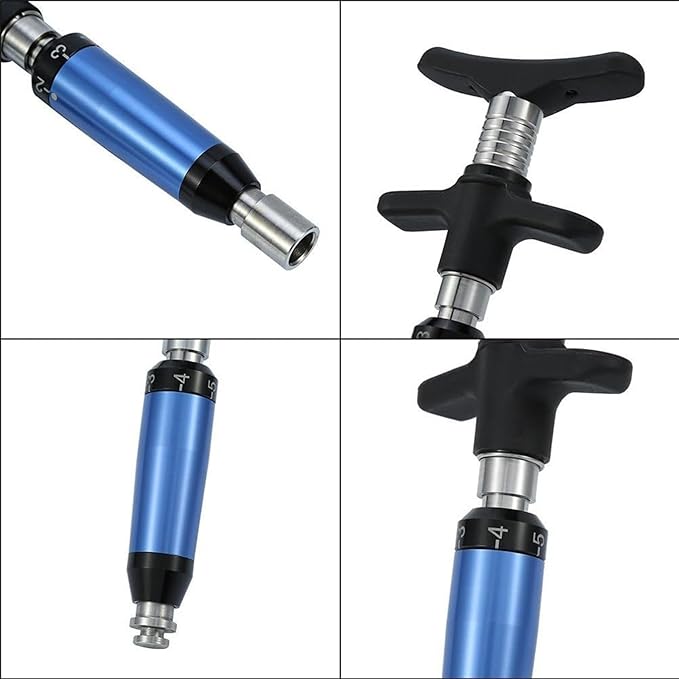Spine Correction Gun with 4 Repaceable Massage Heads 6 Levels Manual Spine Activator Chiropractic Therapy Massager Tool Spine Adjusting Massager