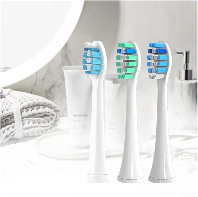 Brush Heads Compatible for with Philips Sonicare Tips Soft Dupont Nozzles Vacuum Sealed Packaged Hx3/6/8/9 Series General(20pcs Blue)