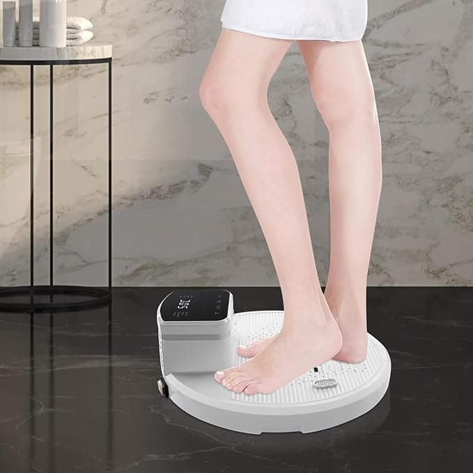 Bathroom Full Body Dryer Negative Ion Waterproof Blow Dryer with Adjustable Temperature Pre-Warm Feature Anti-Slip Foot Pad Intelligent Touch Screen