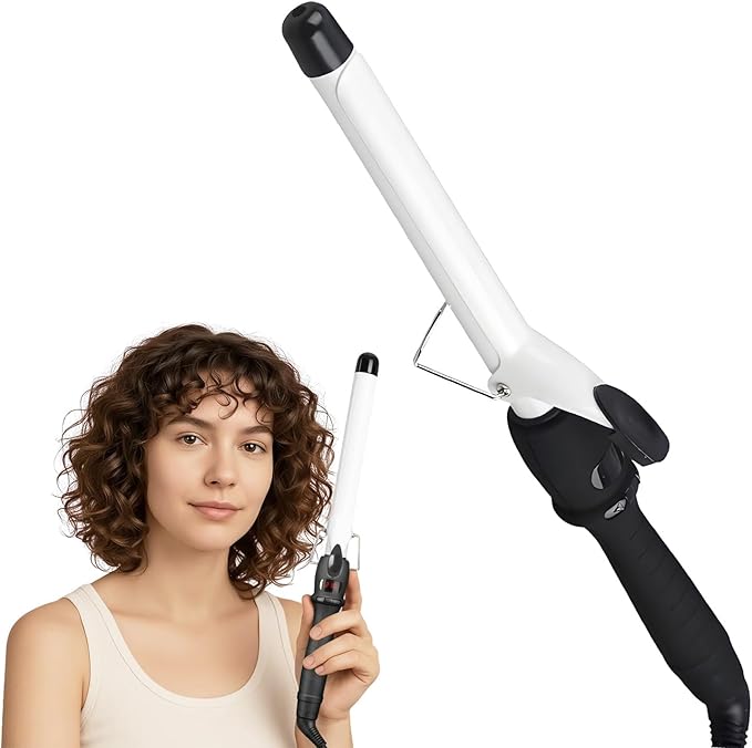 Professional Hair Curling Iron Rollers Ceramic Hair Curler Irons Wand LCD Display Hair Curly Waver 22/25/28/32/38mm Extended Iron Body Styling Tool (22MM)