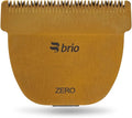 Brio Zero Blade Compatible Beardscape V2 &amp V1 Trimmers Cuts Extremely Close at 0.2mm Stainless Steel Blade Perfect for Super Close Cuts Creating Tight Lines and Cleaning up Mustaches (Gold)