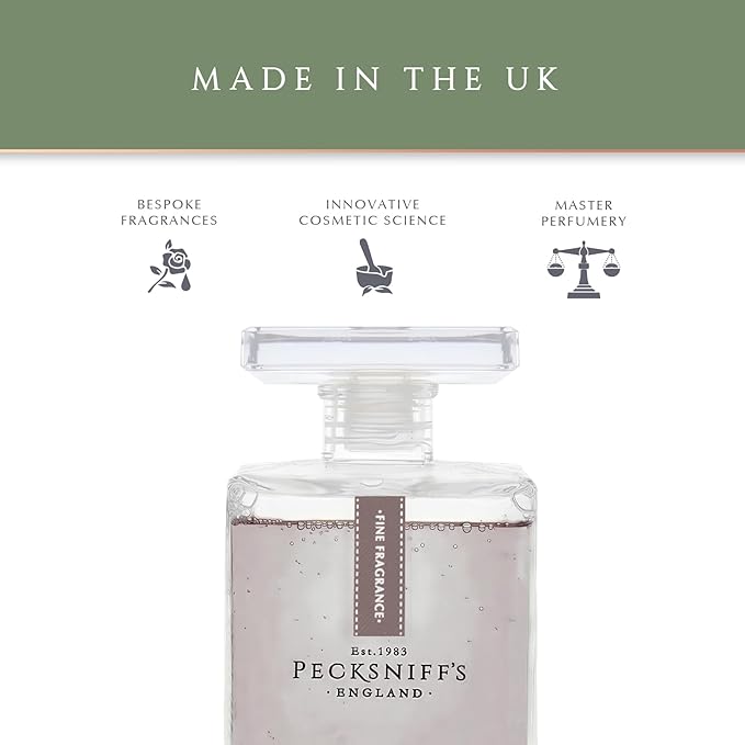 Pecksniff's Prestige Black Oak &amp Cedar Bath Soak Decanter | 500ml/16.9 Fl Oz