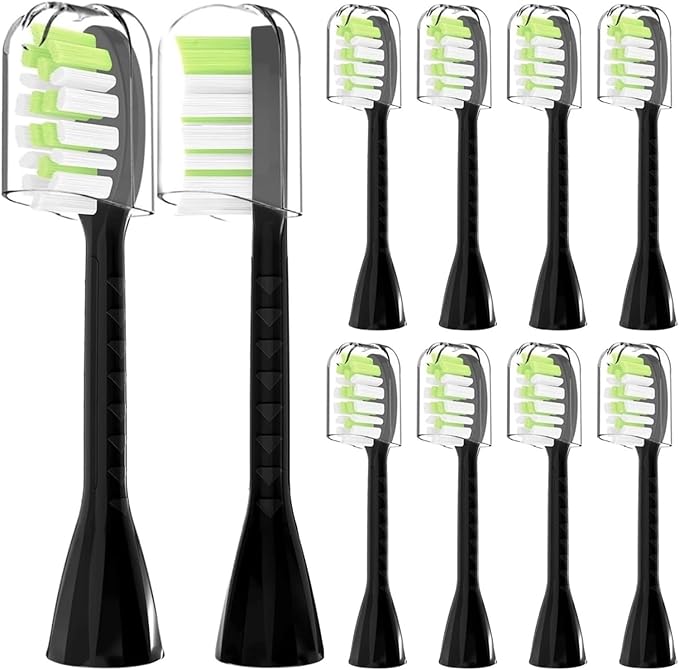10Pack Toothbrush Replacement Heads Compatible for Philips One Series Sonicare(Black)