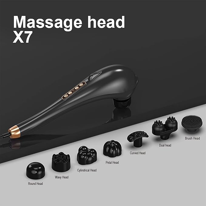 Back Massager Deep Tissue Massager Massage Machine for Pain Relief Hand Held Massage Tool Electric Percussion Body Relax Machine Handheld Relaxation Tool