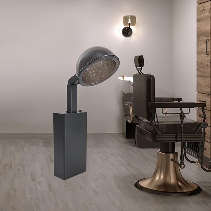 1200W Hooded Hair Dryer Hooded Conditioning Salon Hair Dryer with Temperature Adjustable (Low/Medium/High) Salon Hair Dryers with 0-60min Timing 30°-75° Hood Adjustable Angle for Homes Beauty Salons