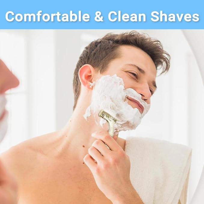 Disposable Shave Kit for Men &ampWomen - 100 Pcs Wheat Straw Razors and Cream Bulk Individually Wrapped Portable Toiletries Amenities for Hotel Airbnb Homeless Shelter Charity Camping and Trave