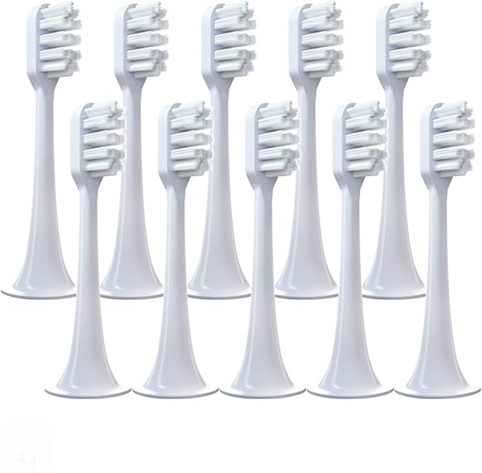 Compatible for T300 T500 T700 Toothbrush Nozzles(10PCS Green-Standard)