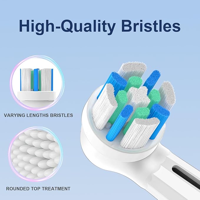 6 Pcs IO Replacement Heads Compatible with Oral B IO 2/3/4/5/6/7/8/9/10 Series Electric Toothbrush Toothbrush Heads Compatible with Oral B IO Comes with Hygienic Cap (Black/White)