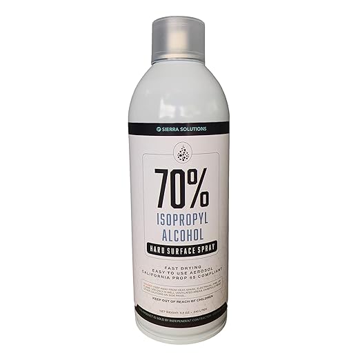 70% Isopropyl Alcohol Aerosol Spray (1 Case) by Sierra Solutions