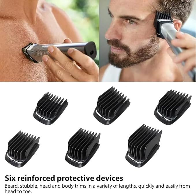 Trimmer Replacement 16mm/12mm/9mm/4mm T Blade Haircut Guide Comb Guard Set Fit for Philip Norelc 41mm Extra Wide T Blade by XSPANDER