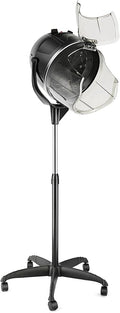 Professional Hooded Hair Dryer Height Adjustable Stand-Up Bonnet Hair Dryer on Wheels