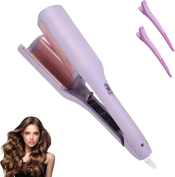 French Curls Iron Create Frizz-Free French Curls Effortlessly Curling Irons French Wave Curling Irons 15-Second Heat-Up Four Settings Travel Curling Iron