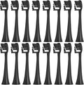 Toothbrush Replacement Heads Compatible for Seago 2725/S2/S5/SX/SG972 Y7 Brush Nozzle16PCS(16Black)