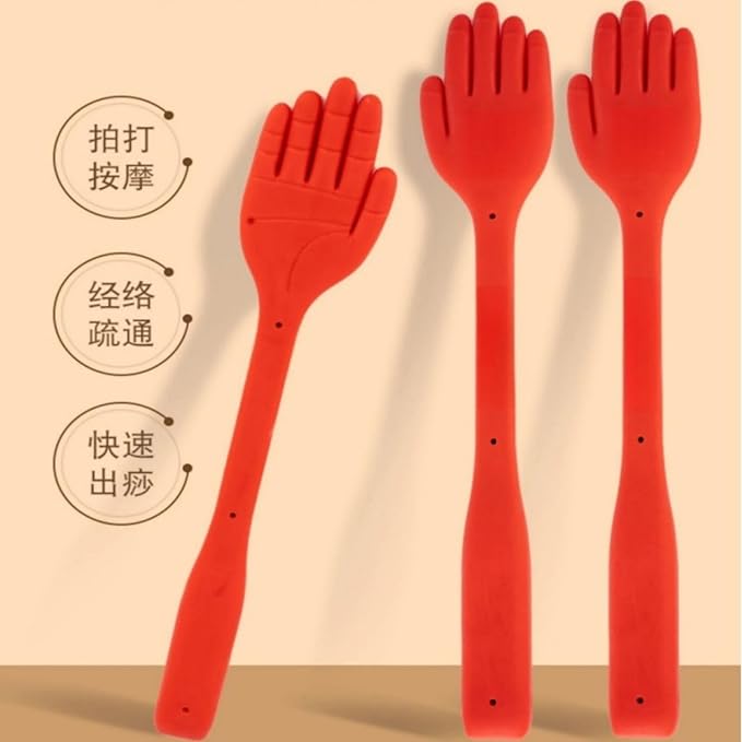 经道堂古法经络硅胶手掌健身拍痧板 Extendable Back Scratcher扣痧拍养生按摩拍打器 HomeOffice Body Electric Massagers