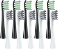 Compatible for Oclean One/ Air2 /SE/X/X PRO/ Z1/ F1 Electric Toothbrush Head 10 Pcs Replaceable Brush with Independent Package(5Black5Gray)