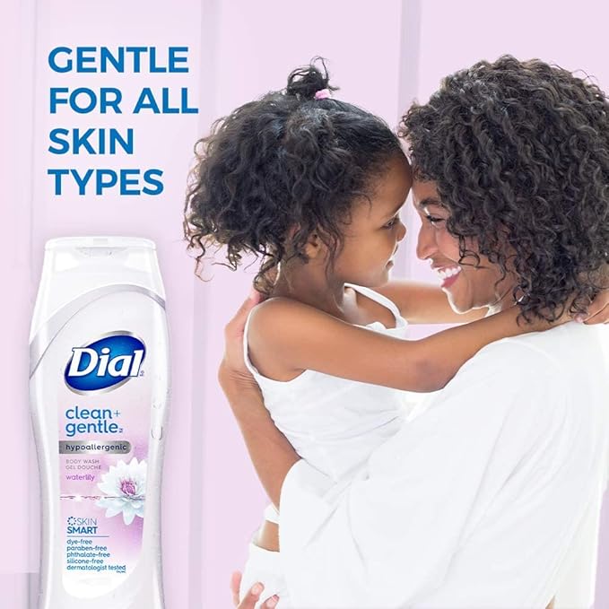 Dial Body Wash Healthy &amp Sensitive Waterlily 16 fl oz Pack of 6