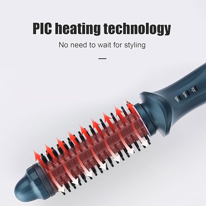 Curling Iron Smart 2 in 1 Thermostatic Straight Curly Hair Dual Purpose Curling Brush Portable for Home for Beauty Center