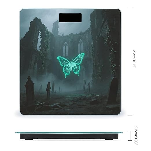 Skeleton Butterfly Weight Scale Large Digital Bathroom Scales with Bright LED Display Non Slip Digital Scale and Step On Fashion Weighing Machine for Body