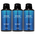 Bath and Body Works Ocean Men's Deodorizing Body Spray 3.7 Oz 3-Pack