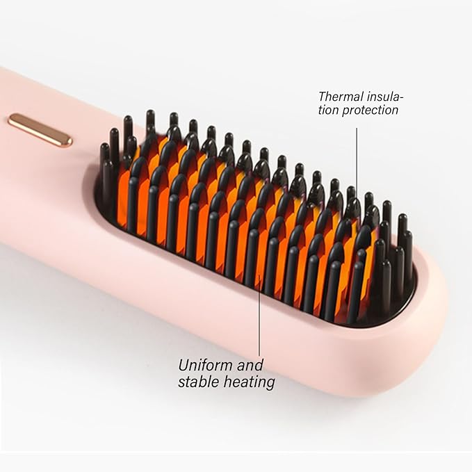 Hair Straightening Brush Styling Tool Hair Straightener Brush Convenient Electric Hot Comb Hair Straighteners