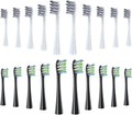 Brush Head ReplacementCompatible for Oclean Electric Toothbrush Soft Bristle X/X PRO/ Z1 Brushes Replaceable Fit(10 Grey 10 Black)