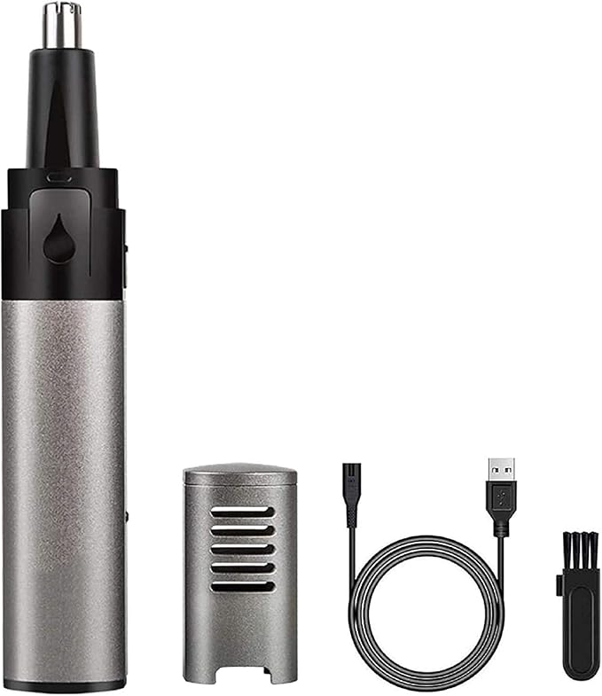 Ear and Nose Hair Trimmer Professional Painless Electric Nose and Ear Hair Remover for Men Women Facial Hair Trimmer Shaver Clipper Removal Dual-Edge Stainless Steel Blades Mute Motor Easy t
