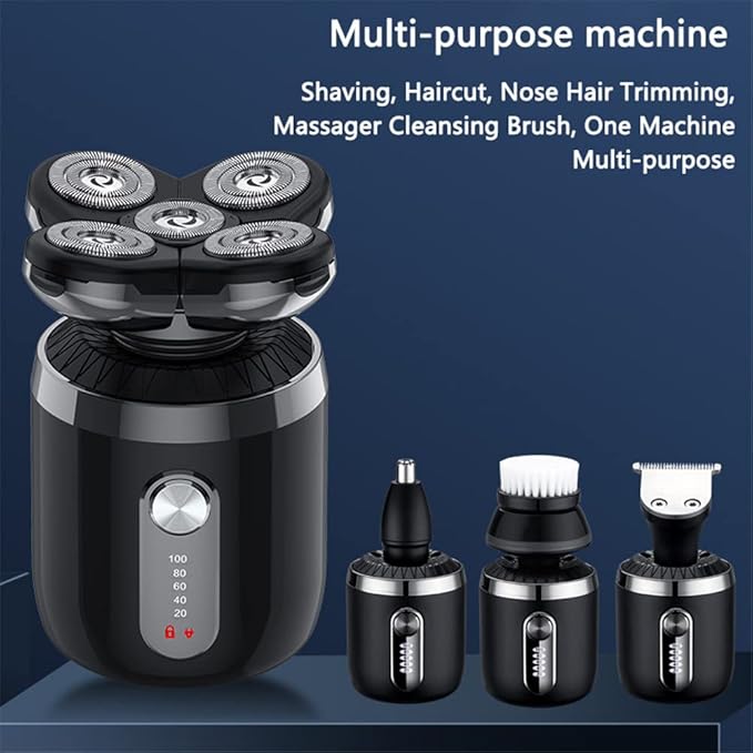 Head Shavers for Men Men’s 5-in-1 Electric Head Shaver Waterproof Electric Razor Rechargeable Wet and Dry Mens Grooming Kit Head Shaver