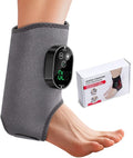 Ankle MassagerElectric Foot and Ankle Massagers Adjustable Wrap With 3 Vibration Modes and 6 Heat LevelsAuto TimerCordless Portable Design FootRenew Triple Massager For Daily Foot Relaxation (Grey)
