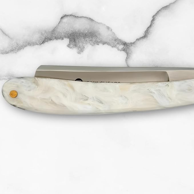 Shaving Straight Edge Razor from Saki Shears (White)