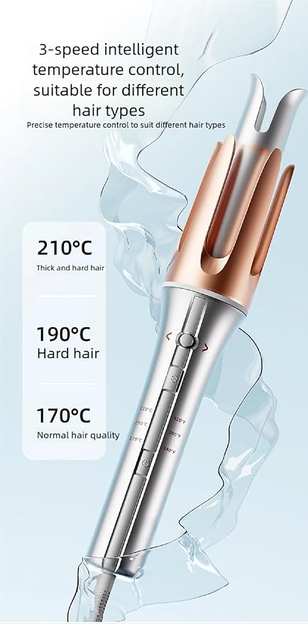 Fully Automatic Curling Iron 30 Second Rapid Heating 3-Speed Intelligent Temperature Control Suitable For Different Hair Types Thickened Anti Perm Teeth and 30 Minute Intelligent Power-off. (25MM)