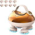 arboleaf Electric Scalp Massager Head Massager Scalp Stress Relax 5 in 1 Kneading 128 Massage Nodes Waterproof Hair Massage with 8 Removable Claws Cat Scratcher Gift for Dad Mom