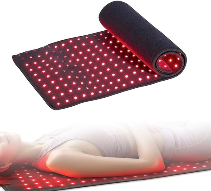 Red Light Therapy Pad 360 LEDs Large Red and Infrared Light Therapy Pad Blanket with 660nm 850nm Near Infrared55W Light Wrap for Full Body Waist Shoulder Muscle