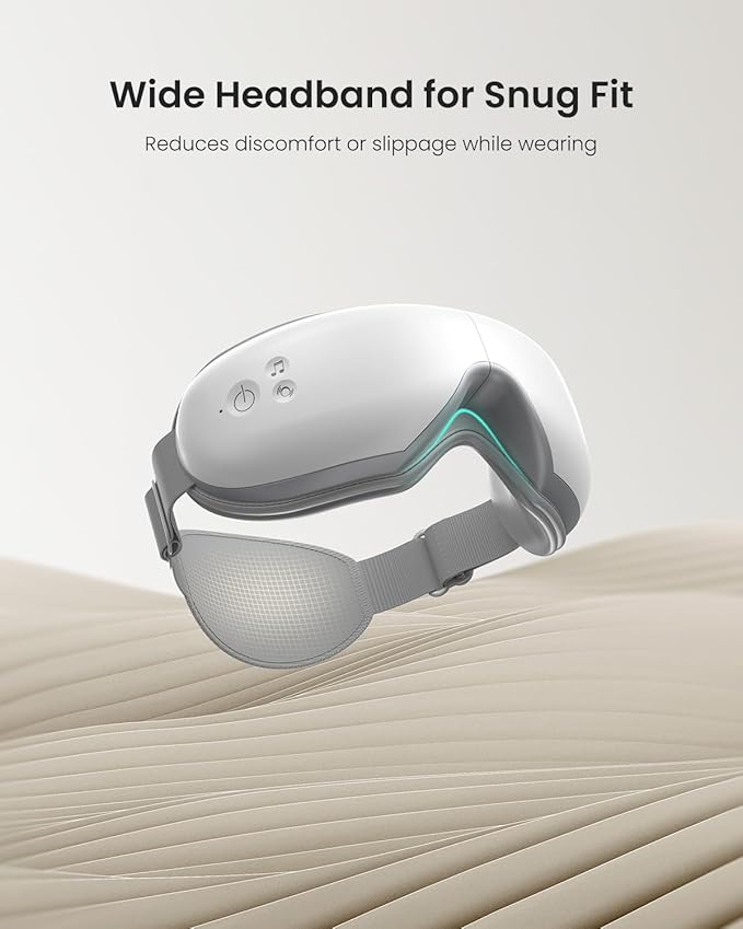 RENPHO Eyeris 1V Eye Massager with Heat FSA Eligible HSA Christmas Gifts for Women Men Eye Mask for Migraines Voice Control Eye Care Eye Massager for Migraines Reduce Strain