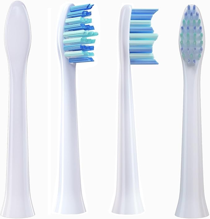 10pcs Replacement Toothbrush HeadsCompatible for SOUNESS SN903/SN901/905/601/SN801/SN810/SN201/SNK01/ST802/ST903 Nozzle