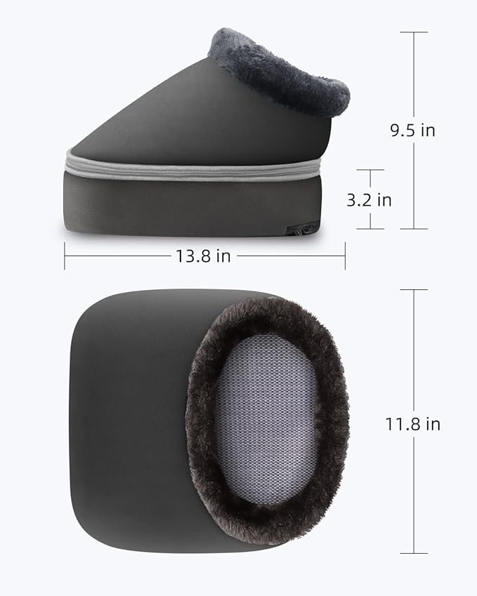 CooCoCo Shiatsu Foot Massager with Heat - Gifts for Men Women Kneading Feet Massager Machine Cushion or Foot Warmer Massagers for Back and Foot Relief