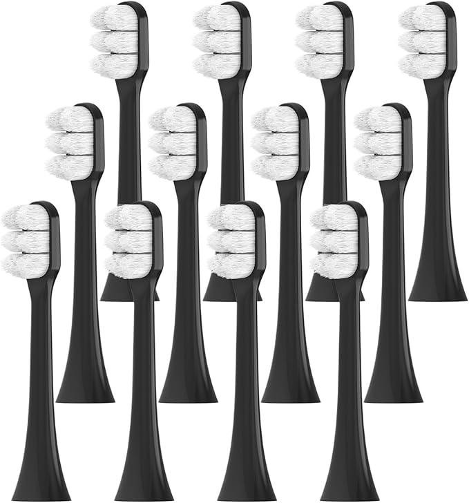 8/12pcsReplacement Toothbrush Brush Heads Compatible for 4100 6500 6100(12 Pcs)